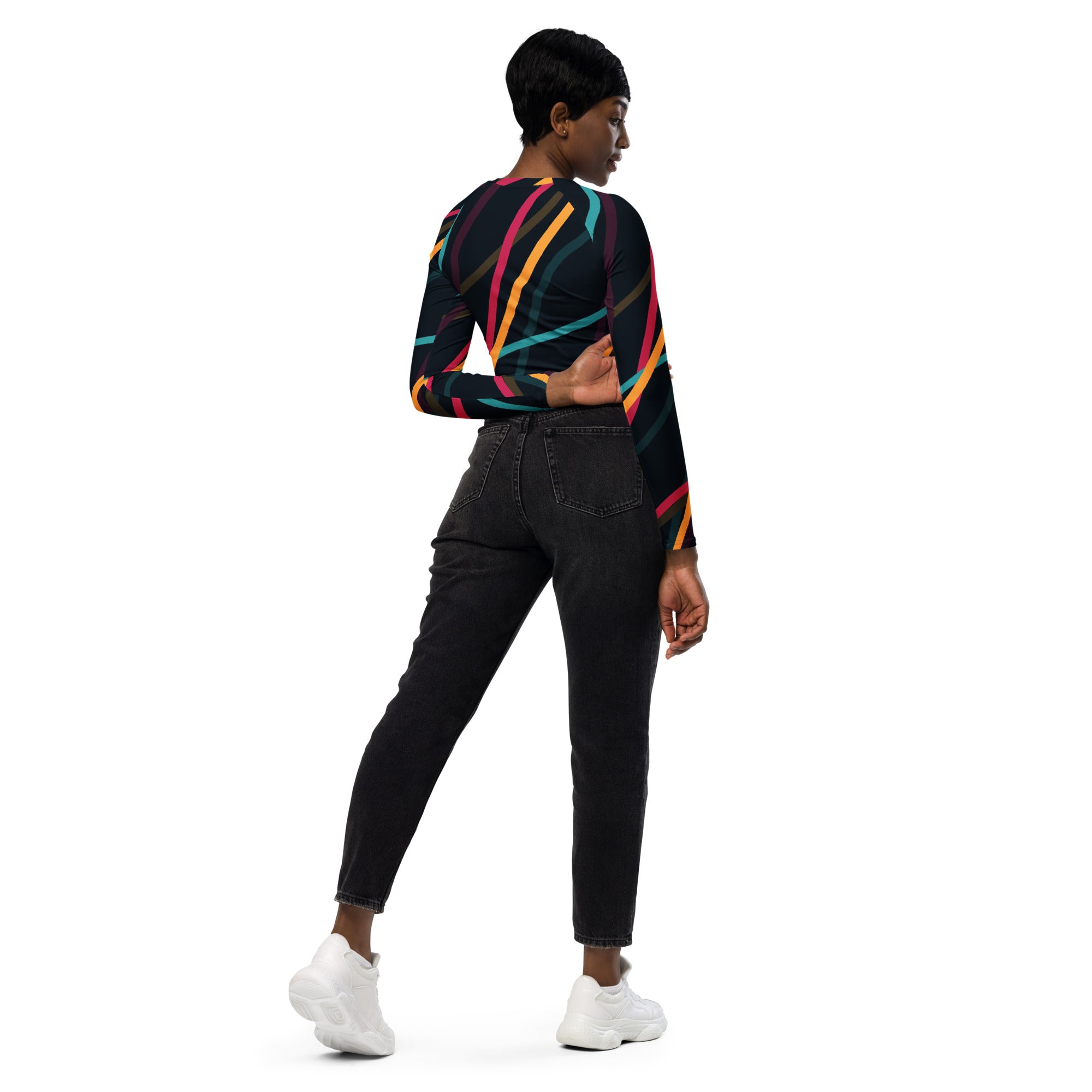 SHE REBEL - City Lights Recycled Crop Top UPF 50+